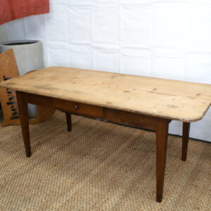 Antique Pine Oak Farmhouse French Refectory Table