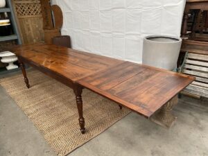 antique french cherrywood dining extending refectory table