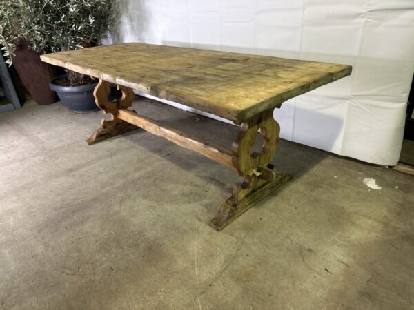 French pine farmhouse refectory dining table