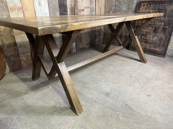 Vintage French Oak Refectory Dining Table