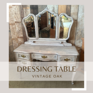 Vintage Oak Dressing Table 