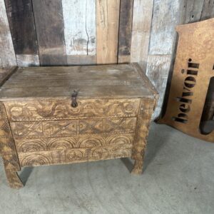 Scandinavian Pine Trunk Coffer Linen Box