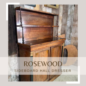 Antique Regency Rosewood Chiffonier Sideboard Hall Dresser, C 1820 