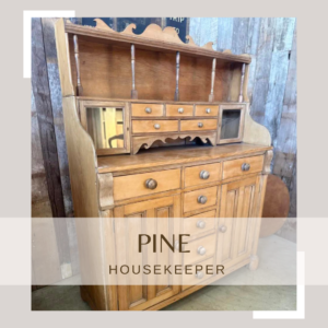 Antique Continental Pine Dresser Bank of Drawers Housekeeper Cupboard, c 1870 