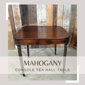 Antique Regency Mahogany Console Tea Hall Table