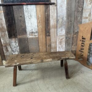 English Walnut and Oak Pig Bench Coffee Table