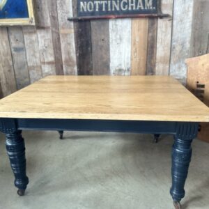 Antique Oak Square Dining Table