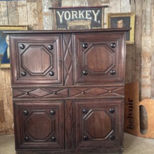 Charles II Period Oak Housekeeper Cupboard
