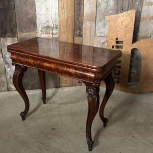 Regency Mahogany Fold over Card Tea Table