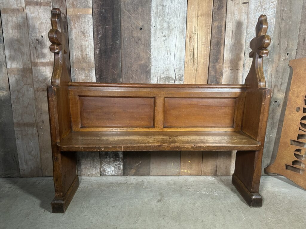 Antique Gothic Victorian Pine Pew Bench, c 1880 - Belvoir Antiques ...